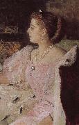 Card Lavina portrait, Ilia Efimovich Repin